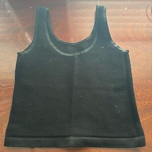 Black Fishnet Crop Top, Clubwear